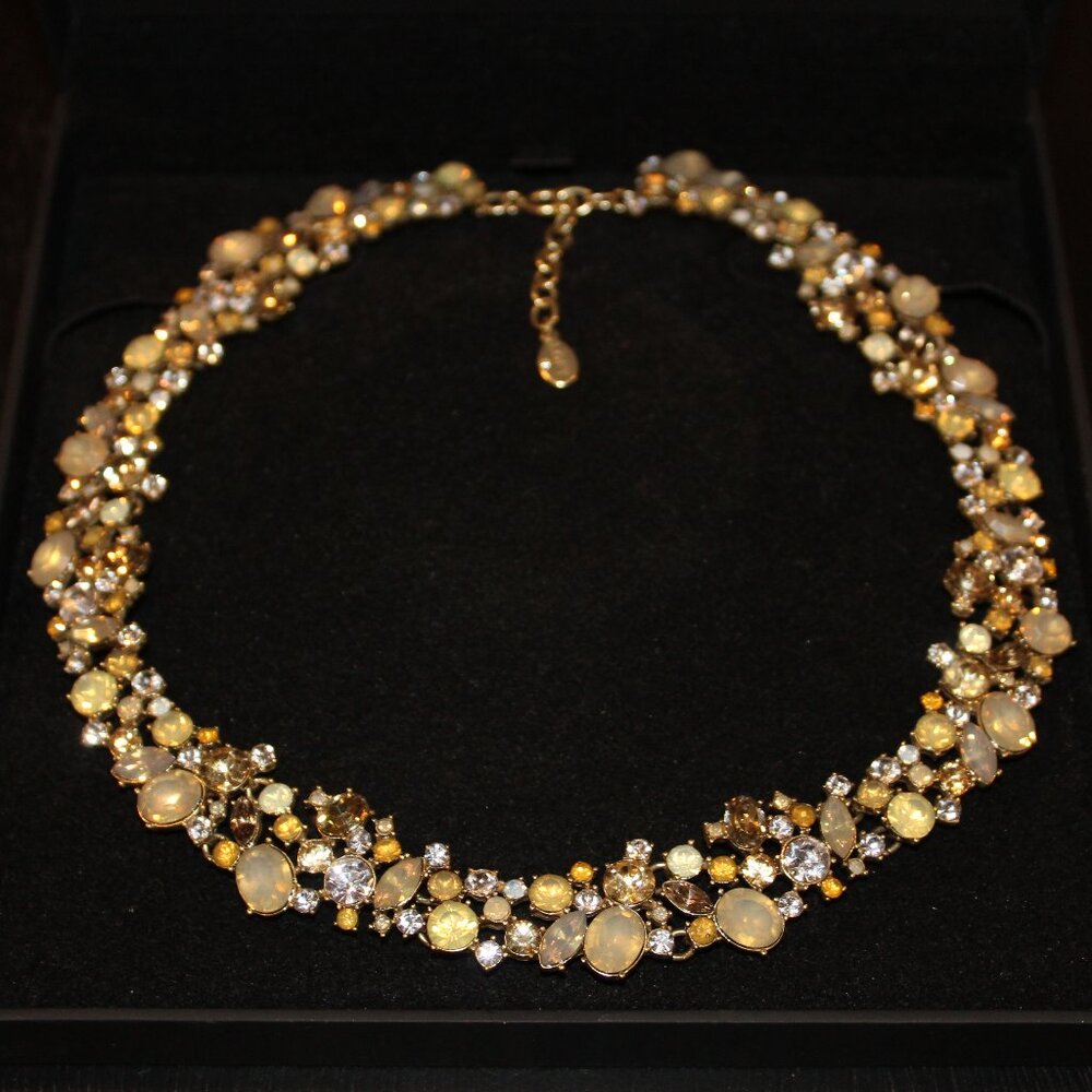 Loft Rhinestone Elegant Sparkly Statement Necklac… - image 1